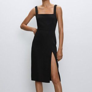 Aritzia Babaton Black 90's Slit Dress Size 10